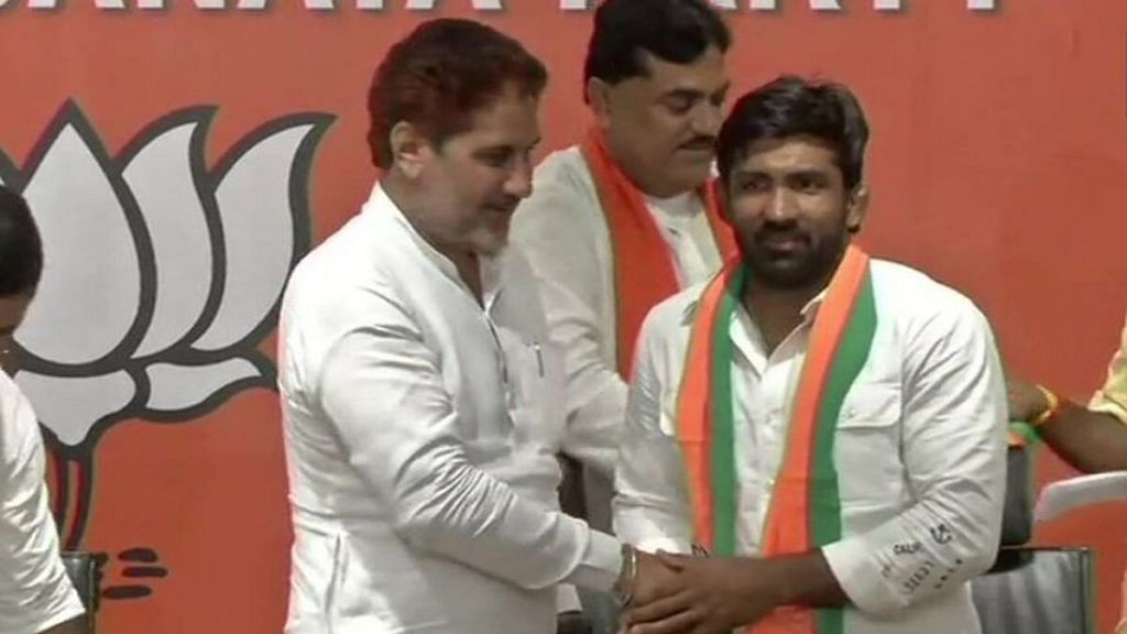 रेसलर योगेश्वर दत्त गुरुवार को भाजपा में शामिल हो गए/फोटो/भाजपा