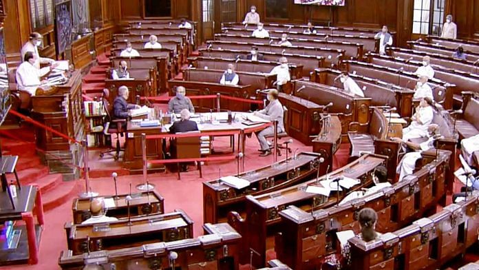 राज्यसभा का एक सामान्य नज़ारा | फोटो: एएनआई