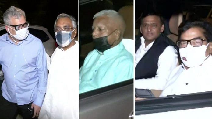 9 अगस्त 2021 को नई दिल्ली में कपिल सिब्बल द्वारा आयोजित डिनर पार्टी में शामिल होने वालों में तृणमूल कांग्रेस के डेरेक ओ'ब्रायन, राजद के लालू यादव और समाजवादी पार्टी के प्रमुख अखिलेश यादव सहित कई विपक्षी नेता शामिल थे। एएनआई