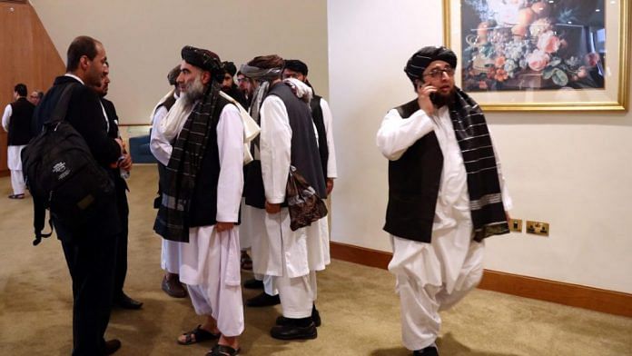 दोहा, कतर में अफगानिस्तान के तालिबान प्रतिनिधिमंडल के सदस्यों की फाइल फोटो | एएनआई