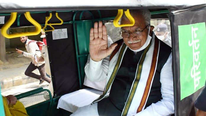 हरियाणा के मुख्यमंत्री मनोहर लाल खट्टर की फाइल इमेज | फोटो: एएनआई