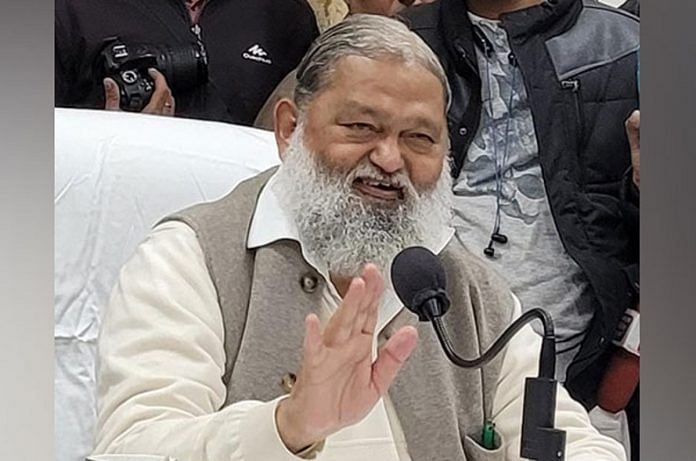 अनिल विज की फाइल फोटो | ANI