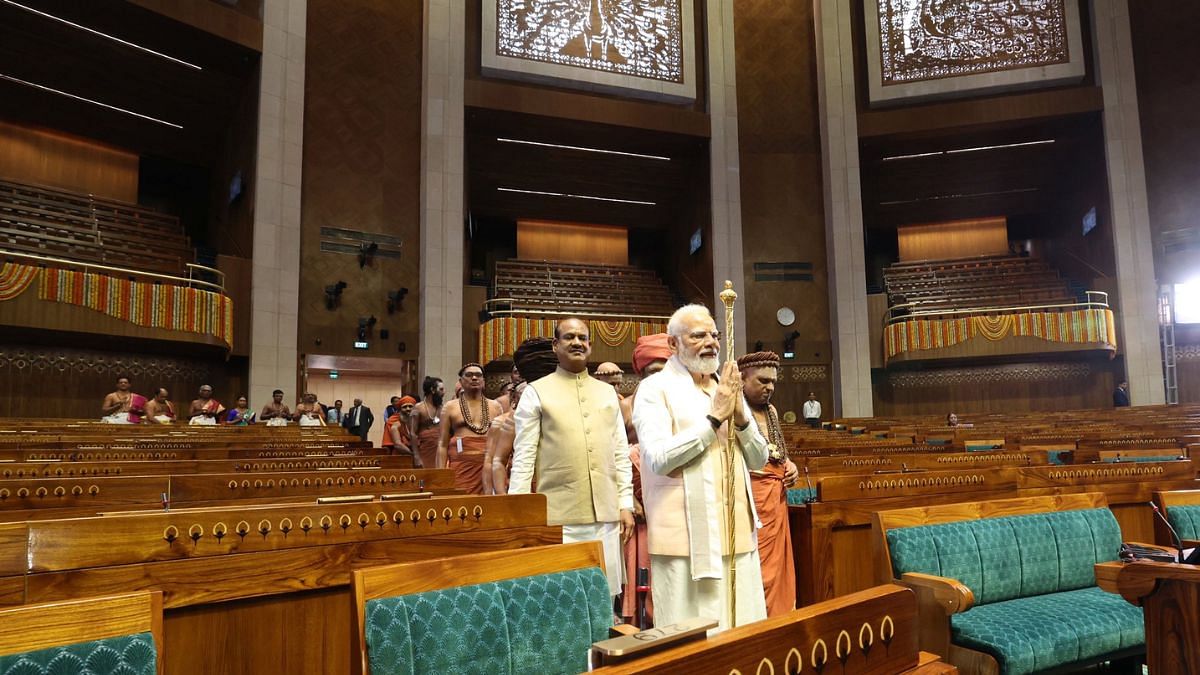 प्रधानमंत्री नरेंद्र मोदी ने रविवार को नए संसद भवन का उद्घाटन किया | ट्विटर/@narendramodi