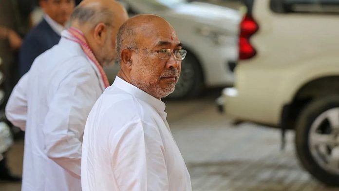 मणिपुर के मुख्यमंत्री एन बीरेन सिंह | दिप्रिंट फाइल फोटो/सूरज सिंह बिष्ट