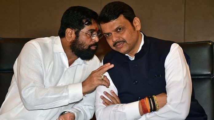 महाराष्ट्र के मुख्यमंत्री एकनाथ शिंदे और उपमुख्यमंत्री देवेंद्र फडणवीस की फाइल फोटो | एएनआई