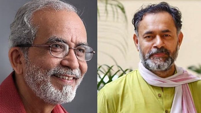 सुहास पलशिकर और योगेंद्र यादव | ट्विटर: @PalshikarSuhas & @_YogendraYadav