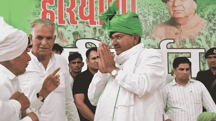 इनेलो नेता अभय सिंह चौटाला की फाइल फोटो | ट्विटर/@OfficialINLD