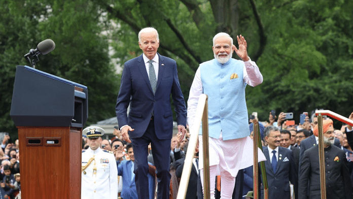 प्रधानमंत्री नरेंद्र मोदी और अमेरिका के राष्ट्रपति जो बाइडन | फोटो: एएनआई