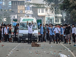 दो किशोरों की मौत के विरोध में इंफाल में विरोध प्रदर्शन | फोटोः एएनआई