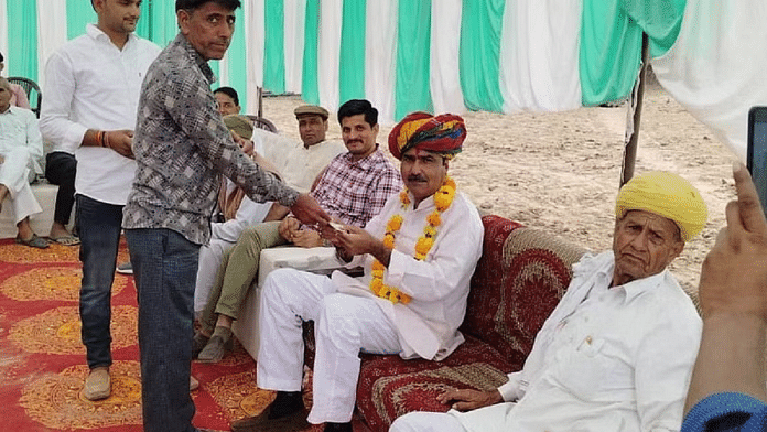दांता रामगढ़ में एक कार्यक्रम में भाग लेते हुए कांग्रेस विधायक विरेंद्र सिंह/Photo: X/@MLA_Virendra