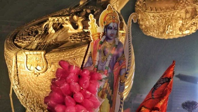अयोध्या के लता मंगेशकर चौक की तस्वीर | प्रवीण जैन/दिप्रिंट
