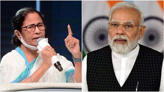 पश्चिम बंगाल की मुख्यमंत्री ममता बनर्जी और प्रधानमंत्री नरेंद्र मोदी | फाइल फोटो | एएनआई