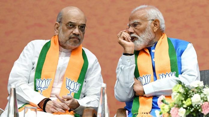केंद्रीय गृह मंत्री अमित शाह और प्रधानमंत्री नरेंद्र मोदी की फाइल फोटो