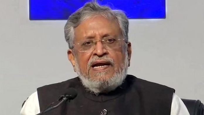 बीजेपी के पूर्व राज्यसभा सांसद और बिहार के पूर्व डिप्टी सीएम दिवंगत सुशील कुमार मोदी की फाइल फोटो | एएनआई