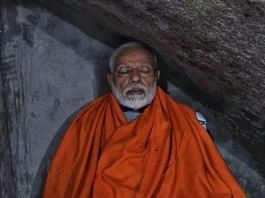मई 2019 में उत्तराखंड की अपनी दो दिवसीय यात्रा पर केदारनाथ में ध्यान करते हुए प्रधानमंत्री नरेंद्र मोदी की फाइल फोटो | एक्स/@BJP4India