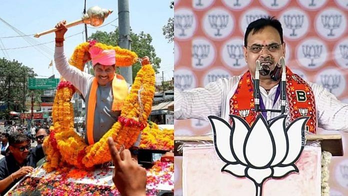 मध्य प्रदेश के मुख्यमंत्री मोहन यादव और राजस्थान के मुख्यमंत्री भजनलाल शर्मा की लोकसभा चुनाव के दौरान प्रचार करते हुए फाइल फोटो | एएनआई