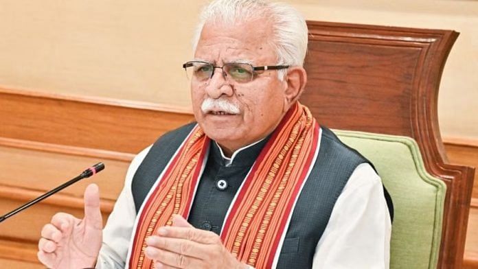 केंद्रीय आवास और शहरी मामलों के मंत्री मनोहर लाल खट्टर | फोटो: एएनआई