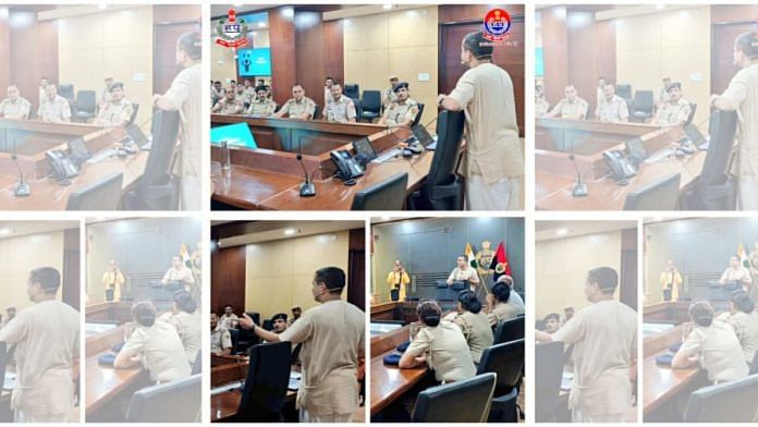 21 अक्टूबर को आयोजित सत्र से गुरुग्राम पुलिस द्वारा साझा की गई तस्वीरें | एक्स/@gurgaonpolice