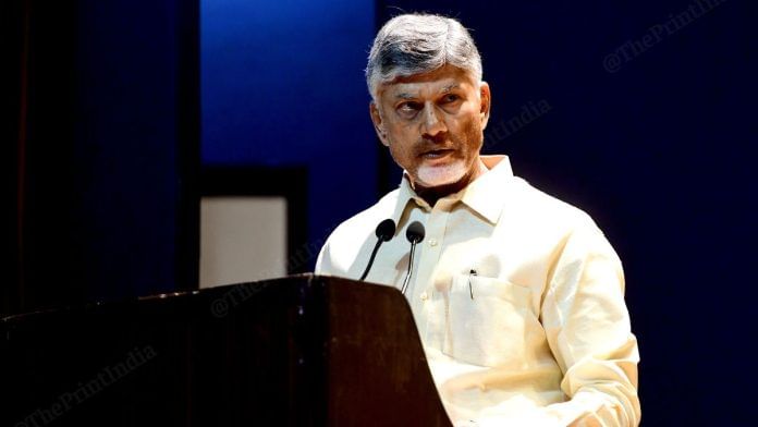 आंध्र प्रदेश के मुख्यमंत्री एन. चंद्रबाबू नायडू | फोटो: सूरज सिंह बिष्ट/दिप्रिंट