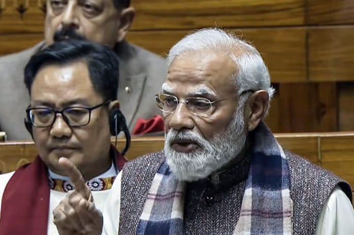 PM Modi speaks in Lok Sabha